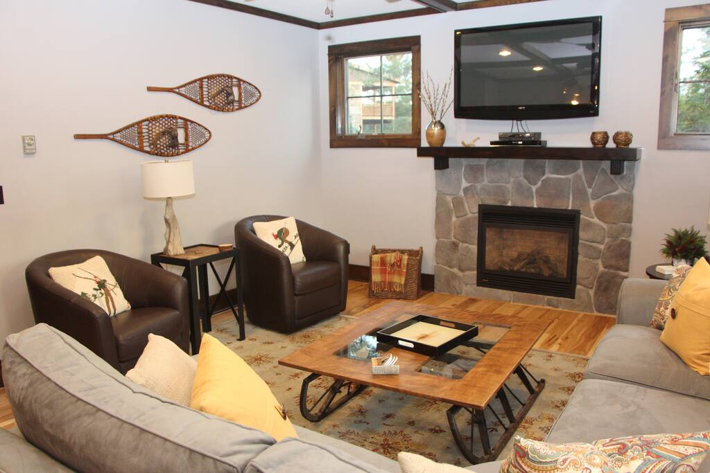 living room open to kitchen