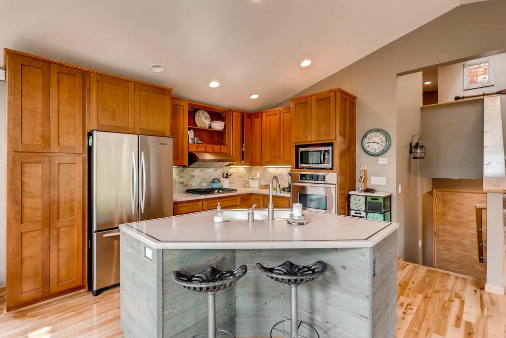 Modern Kitchen with gas stove