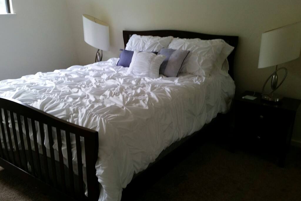 Comfy, cozy! Guest dresser and closet.