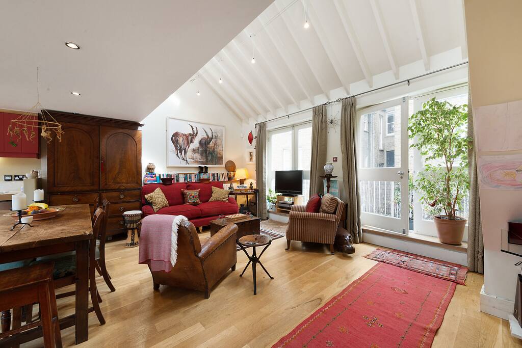 Sitting room looking towards outside terrace