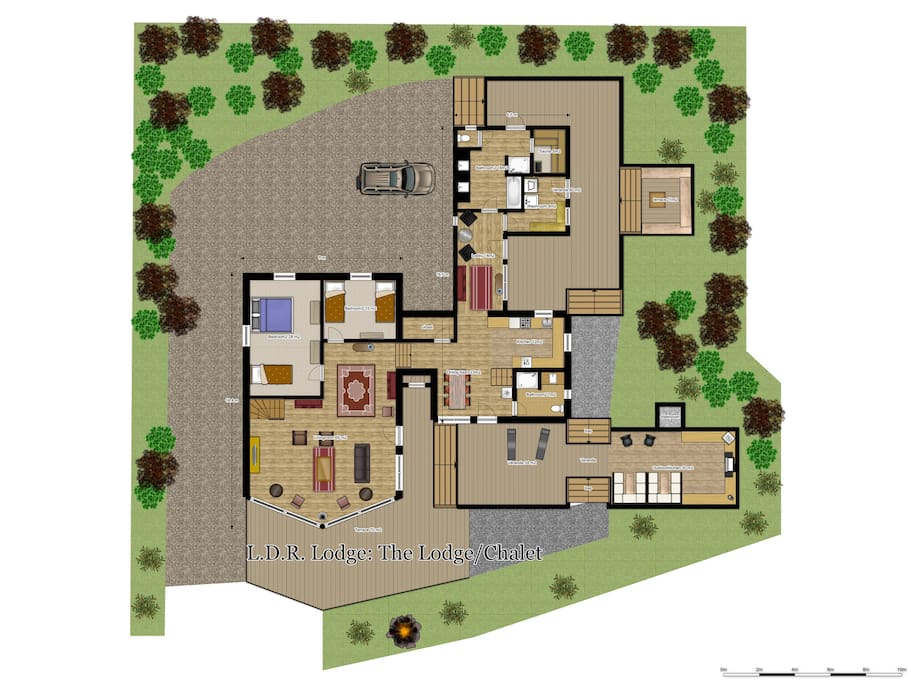 Floorplan The Lodge/Chalet ground floor
