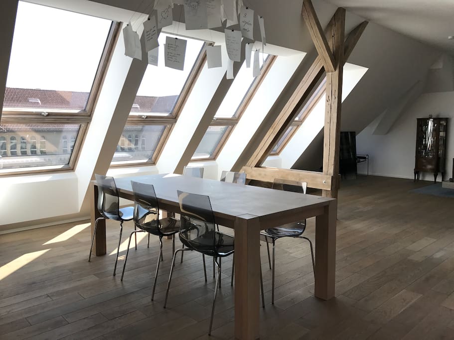 Living room including dining