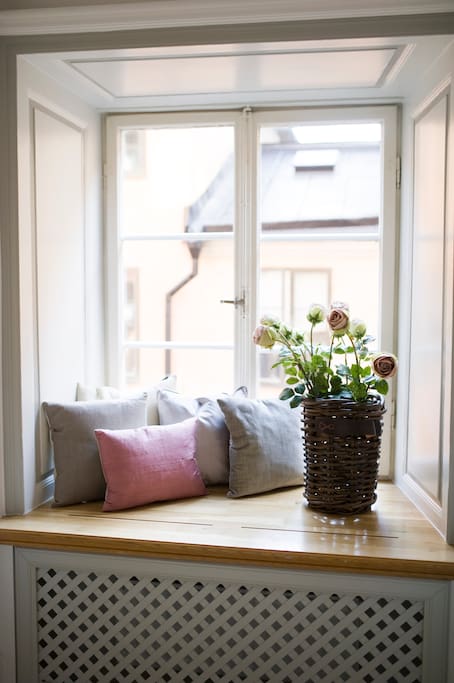 Romantic details in the dressing room