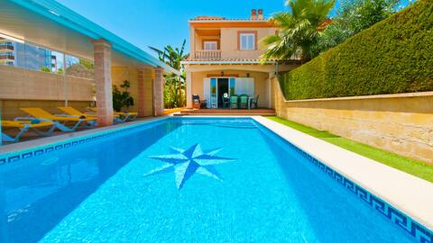 Estrella azul at 350m from Alcudia beach