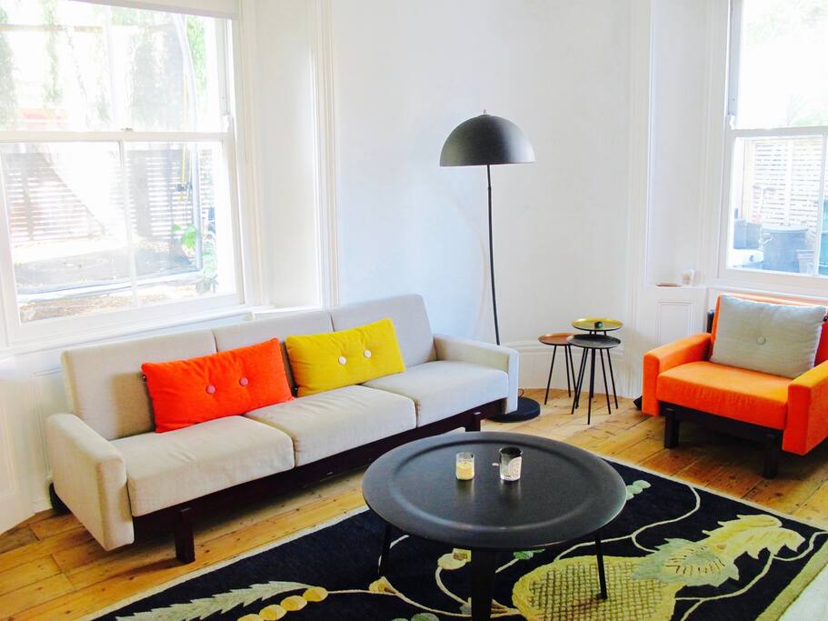 Comfy sofa and modern furnitures