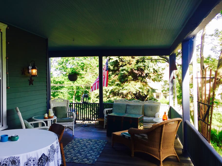 Front Porch, nice place to enjoy a morning coffee