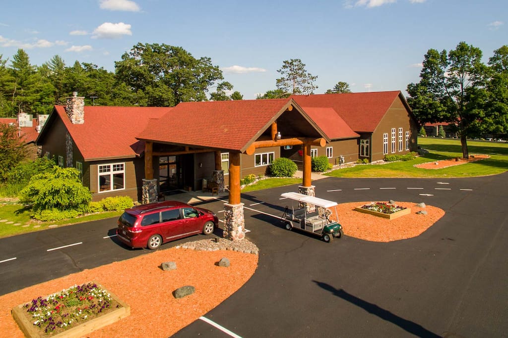Main lodge and check-in location.