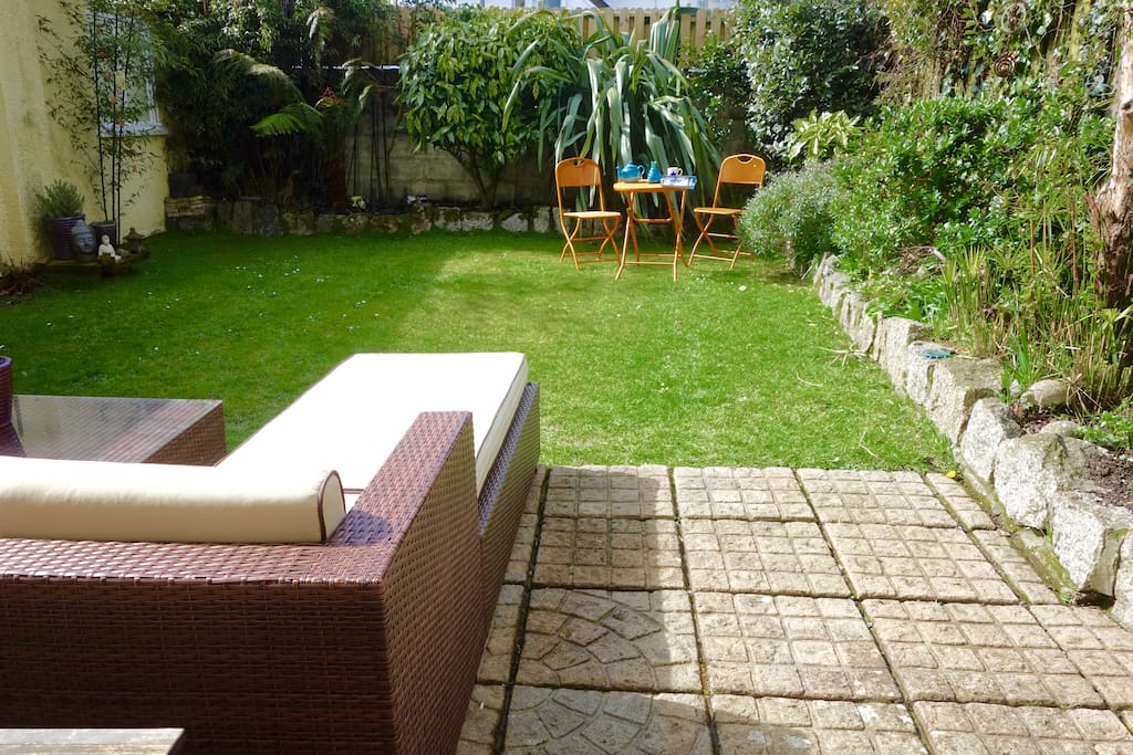 Back garden with plenty seating