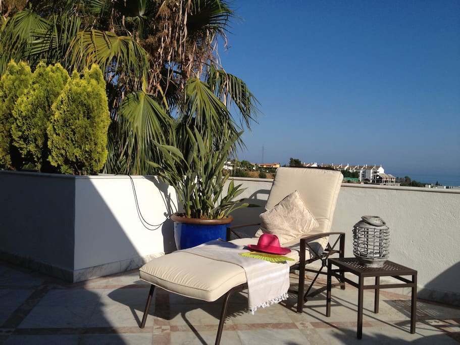 La terrasse avec vue mer