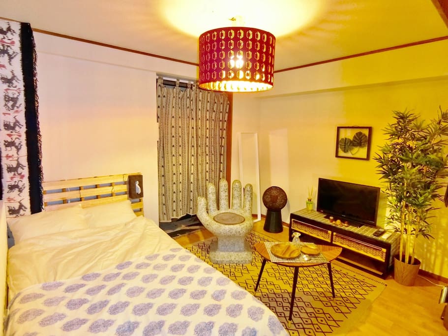 The atmosphere of the room.