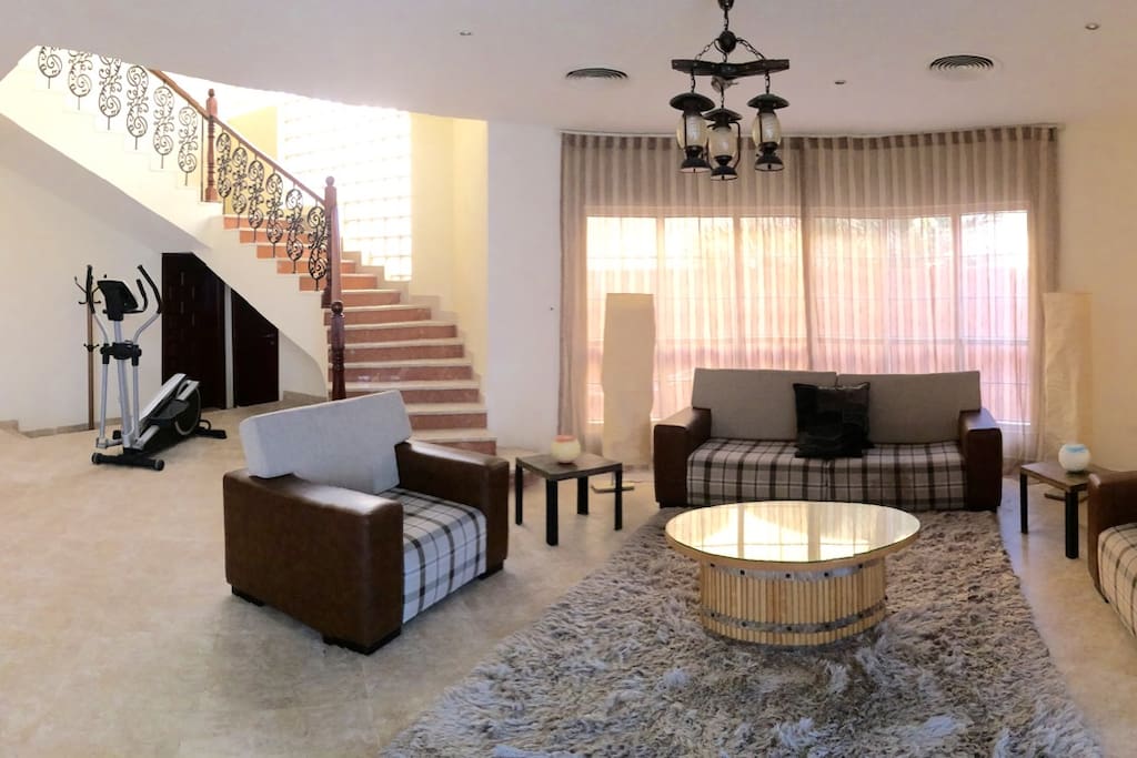 Downstairs living area