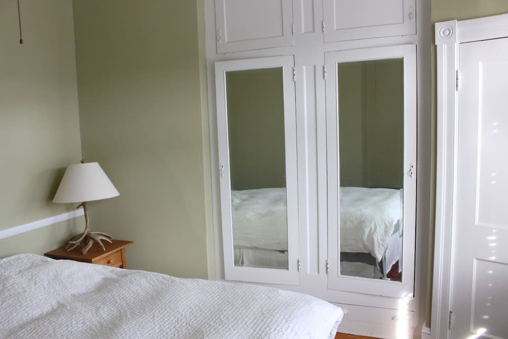 Built-in armoire in the first guest room