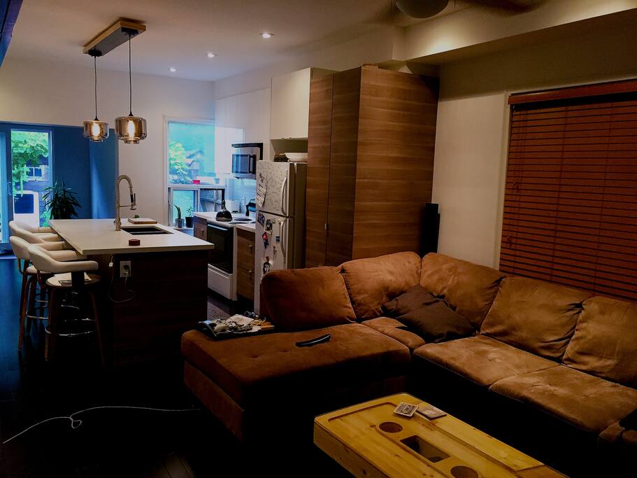 The main living space is all open concept