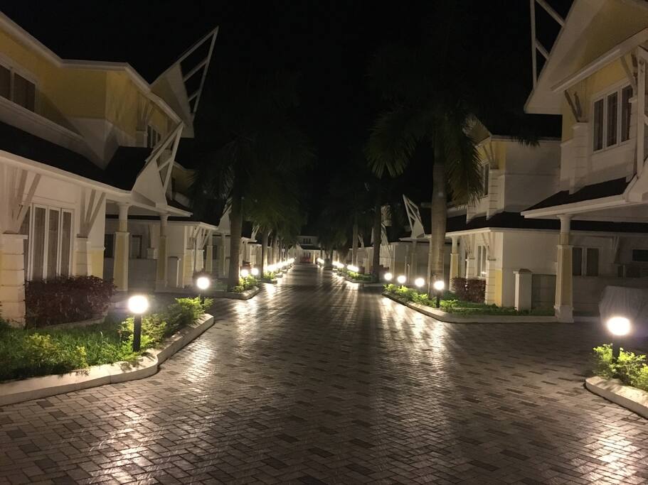 Aesthetically lit posh campus