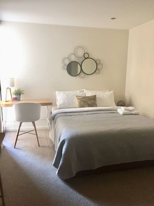 Thoughtfully decorated studio