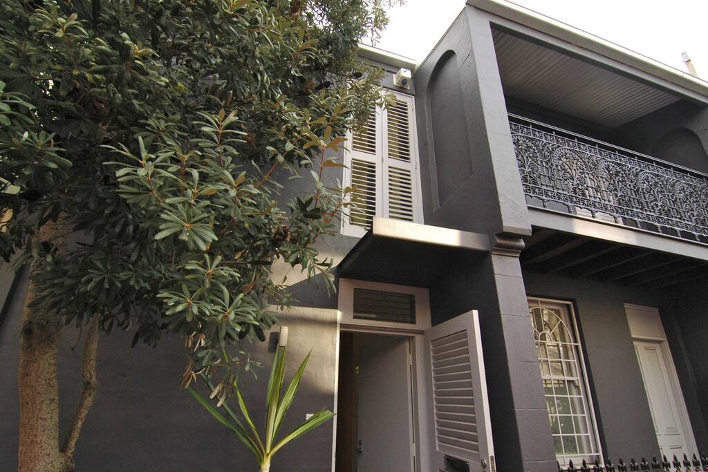 Front of double terrace house