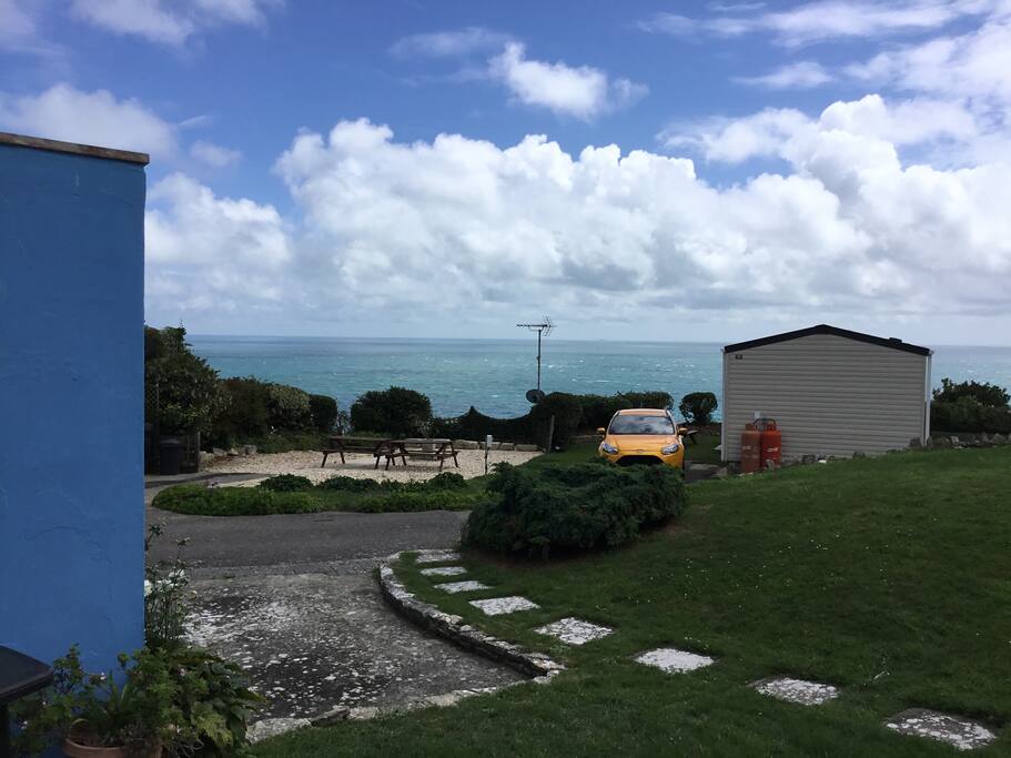 Sea View before hoarding erected.