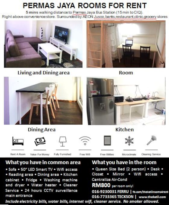 Permas Jaya Rooms for Rent