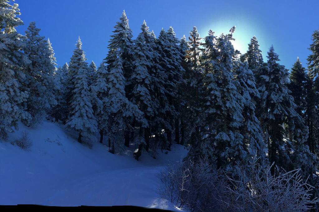 This photo is from up the road a couple miles from the cabin over Thanksgiving 2015