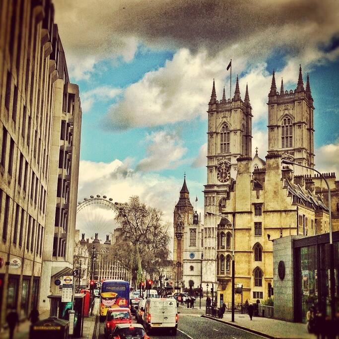 Walking distance just outside the flat!