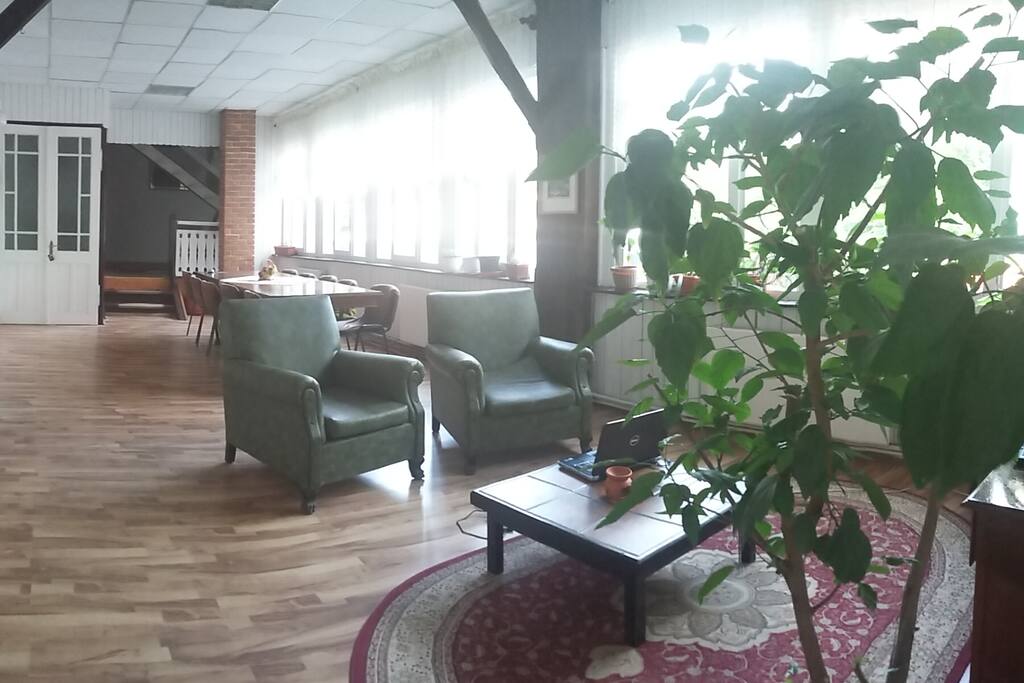 view of the living