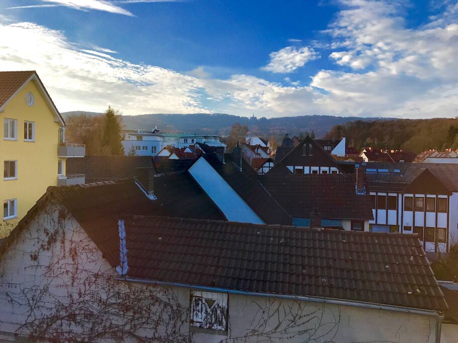 Blick zum Bergpark Wilhelmshöhe