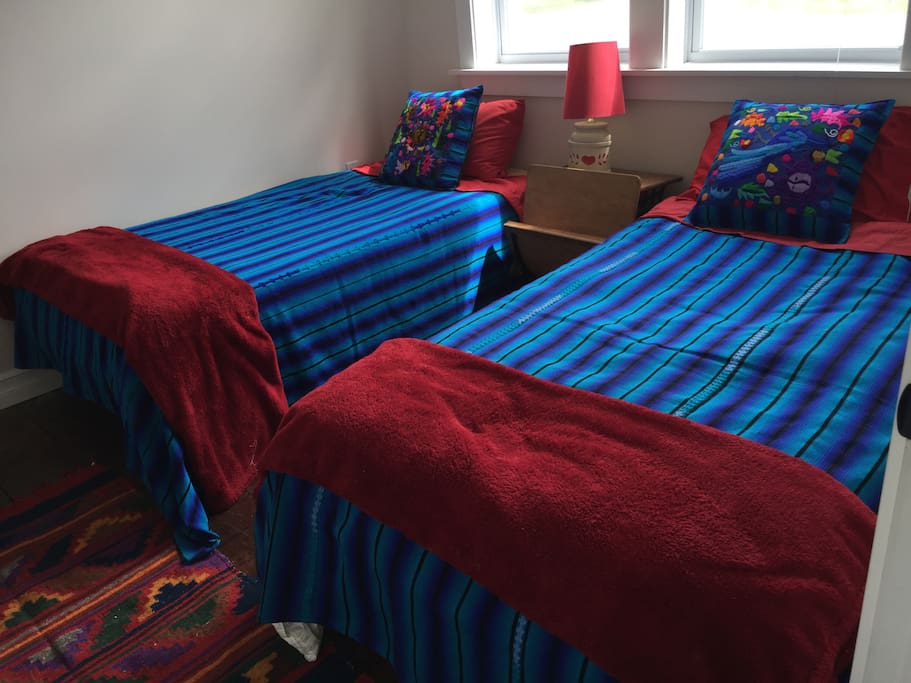 Two twin beds.