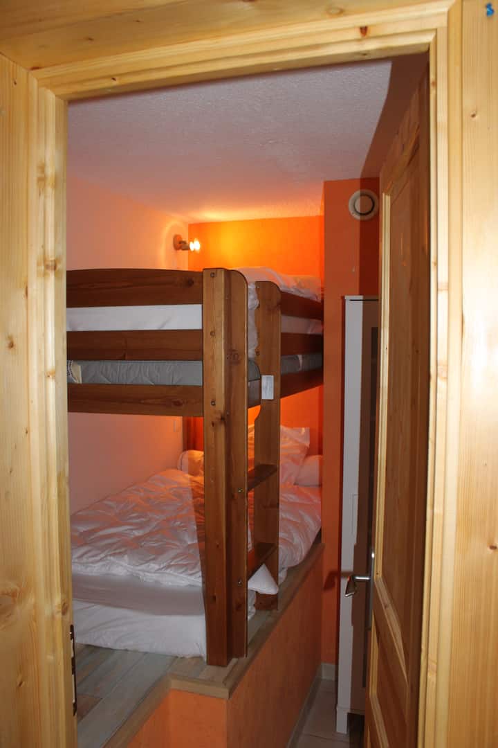 Habitación con 2 literas de 90 cm