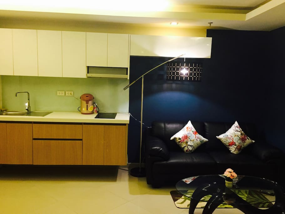 living with kitchen