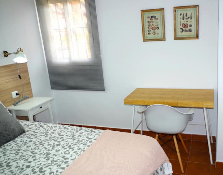 ️ Espacio de Trabajo Cómodo

La habitación incluye una zona de trabajo, ideal para quienes necesitan un rincón tranquilo para teletrabajar o estudiar.

¡Conéctate y trabaja cómodamente durante tu estancia! ✨