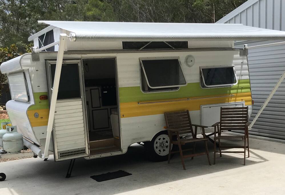Seachange van with awning