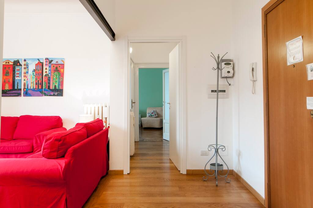 living room and corridor