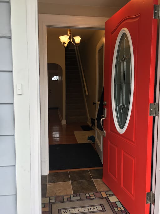 Front door welcome