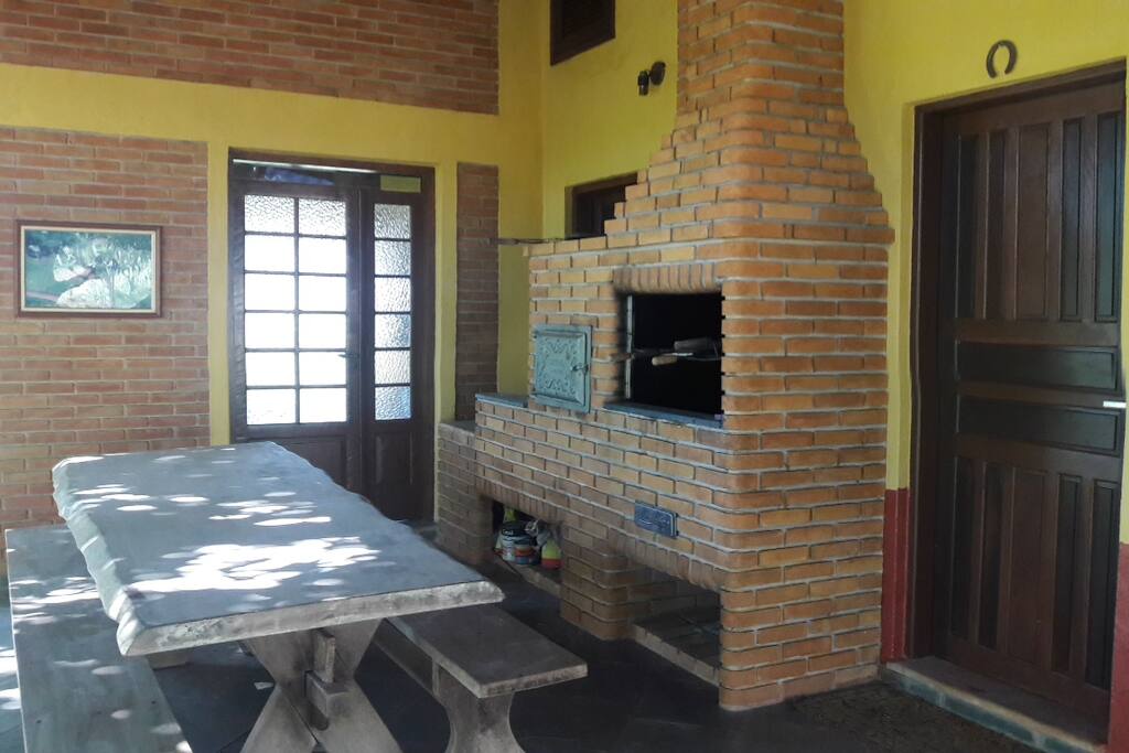 Porch with grill