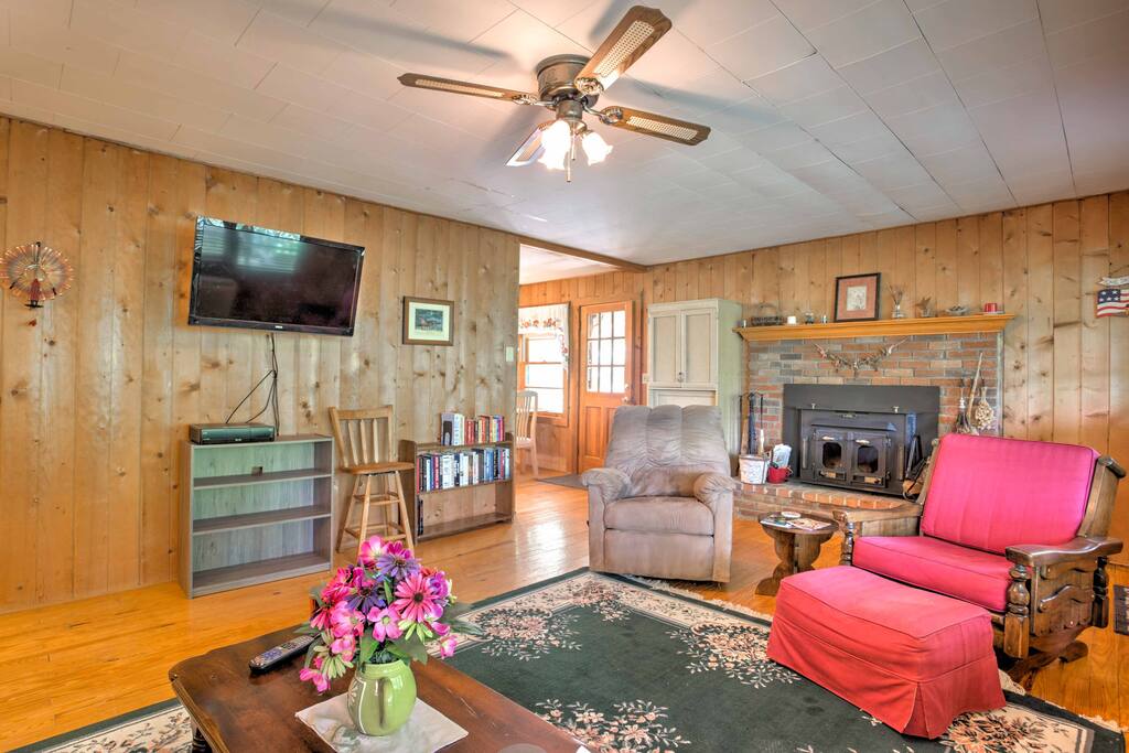 Relax in front of the flat-screen TV with Dish Network!