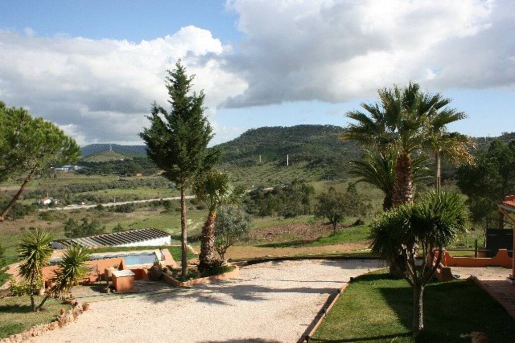 View over the hills