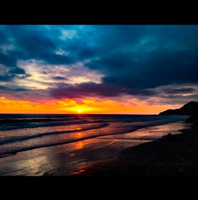 Sunset at home