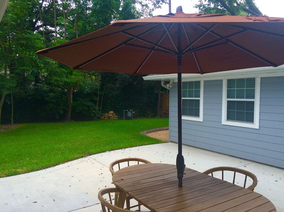 Backyard - You can watch the sunset behind the trees out here or just enjoy your morning Joe.