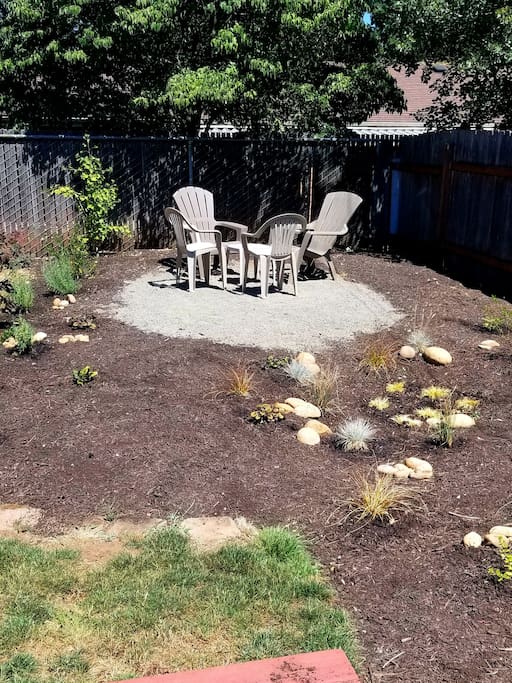 Back yard seating area