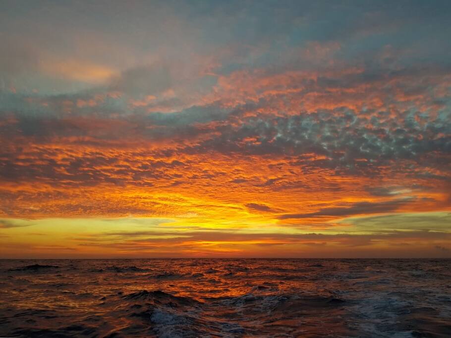 Actual Saranda sunset (taken on a boat September 2018)