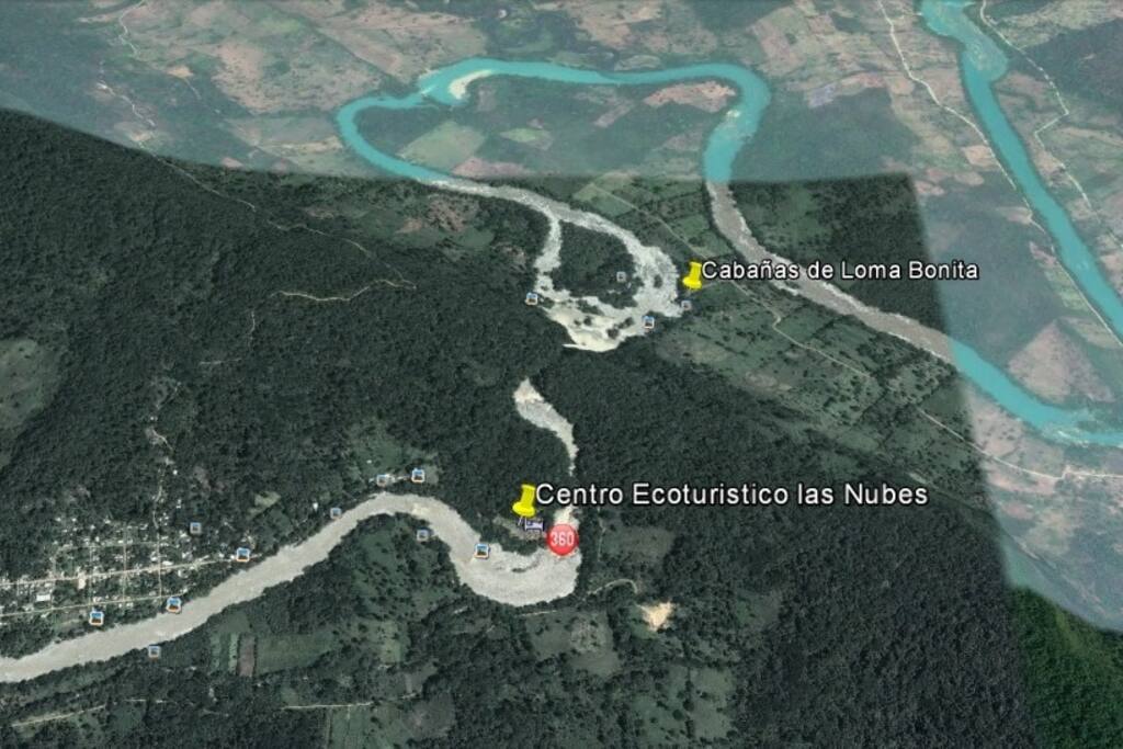 Ubicacion de la cabaña