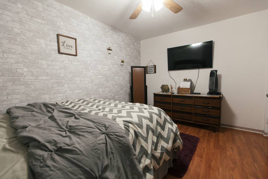 Comfortable bedroom for two.