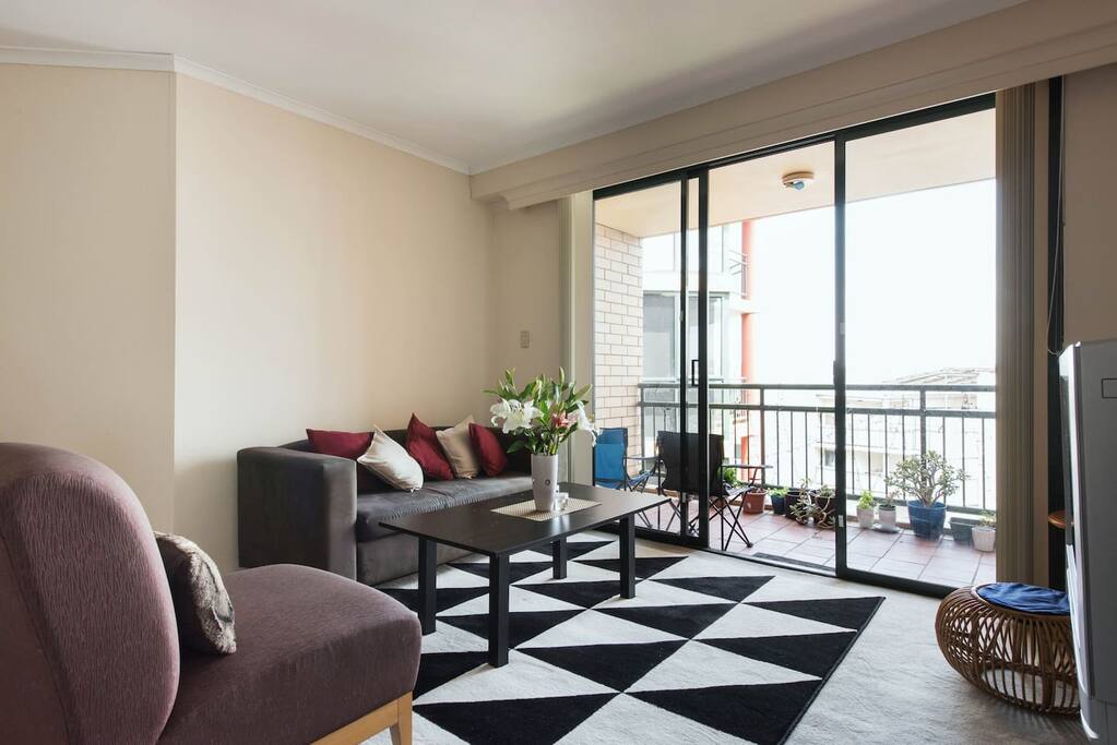 Lounge and balcony