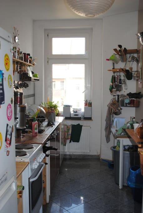 Kitchen, small but with lots of (special) kitchen ware :)