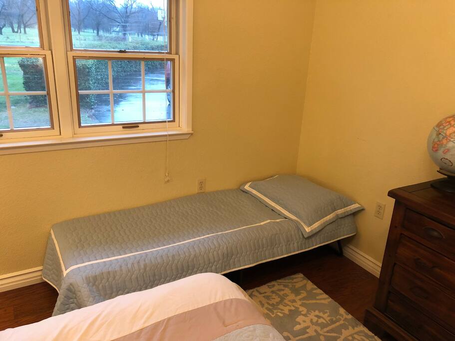 Cot in the corner for third person