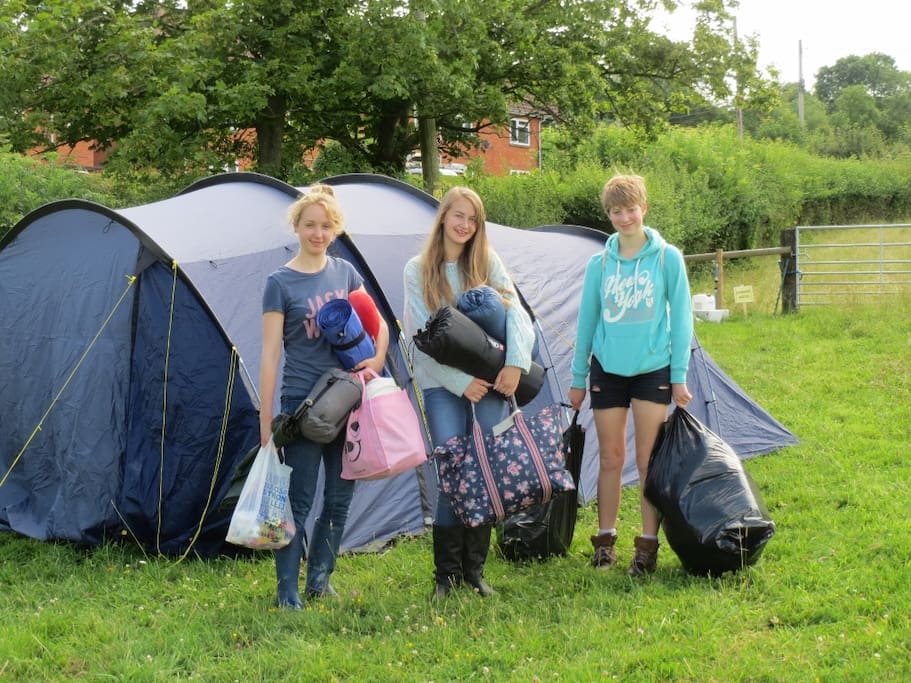 Plenty of space to pitch your tent.