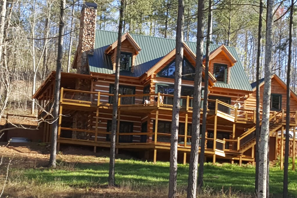 A real log cabin home