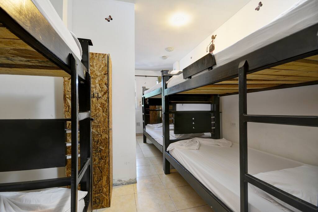 4 bunk beds...room for 8 people