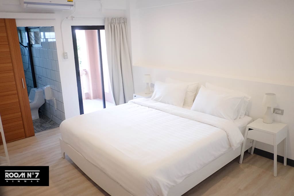 Double bed on 3rd floor