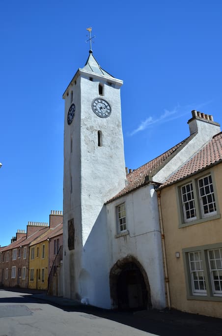 The historic clock tower